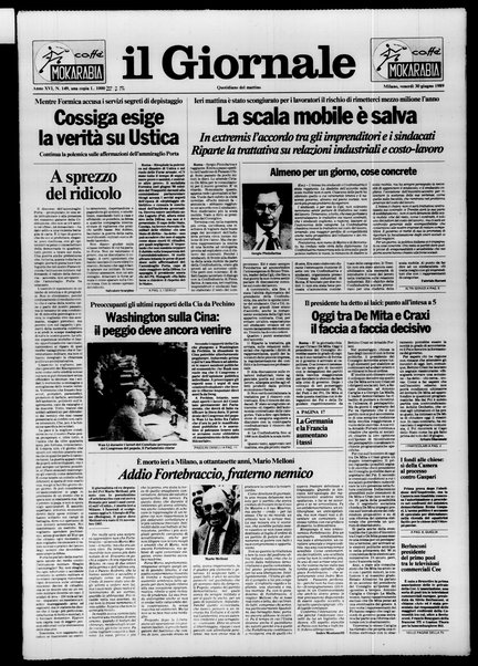 Il giornale : quotidiano del mattino